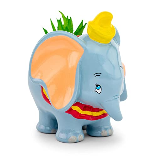 Silver Buffalo Disney Dumbo Standing Mini Ceramic Planter - color: Gray/Multi