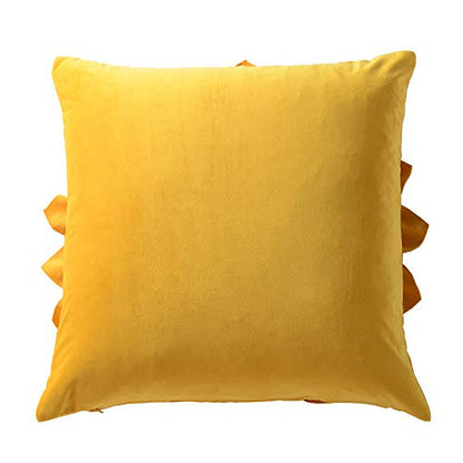 OiseauVoler Decorative 3D Throw Pillow Covers Aesthetic Yellow 18x18 Inch - color: Yellow