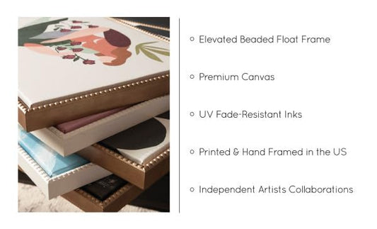 Kate and Laurel Sylvie Beaded Abstract Botanical Floral Linen Painting 1 and 2 Vintage Framed Canvas Wall Art Set by, 2 Piece Set 28x38 Beaded White - color: Beaded White, size: 2 Piece Set 28x38