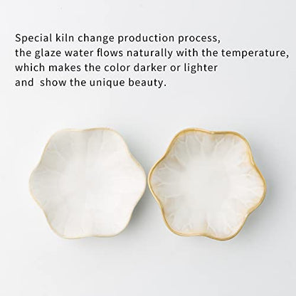 BEUNAIZER Jewelry Dish Tray, Ring Dish, Ceramic Trinket Tray, Key Bowl - color: Milky White