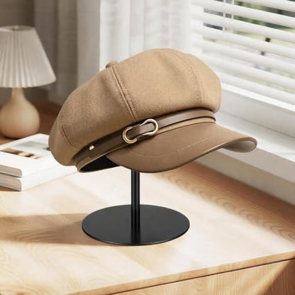Cap Display Stand 2PCS Stainless Steel - color: Cap Stands - Black