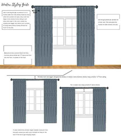 Ombre Backtab Semi Sheer Curtain, Cream White to Indigo Blue, 50"Wx84"Lx2 - color: Indigo Blue, size: 50"W x 84"L (Pack of 2)