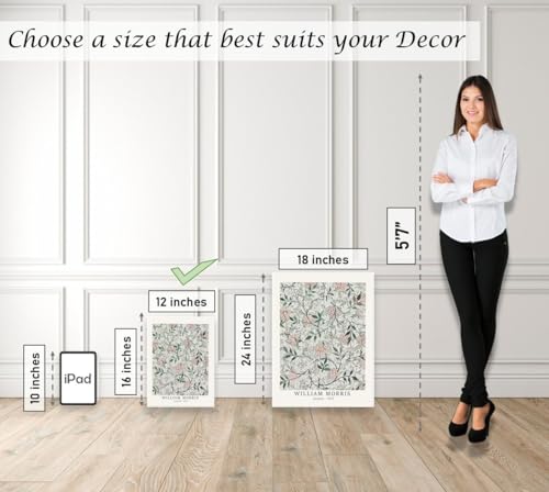 Induslyfe Framed Sage Green Vintage Wall Art Canvas Decor Set of 3, Matisse Prints Posters Mid Century Modern Art, Aesthetic Floral Botanical Wall Art for Bedroom, Living Room, Bathroom 12x16 - color: Vintage, size: 12"x16"