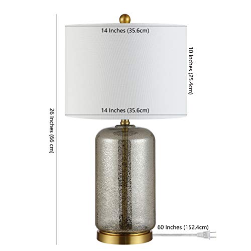 SAFAVIEH Novah Table Lamp, 26" Silver TBL4283A - color: Silver