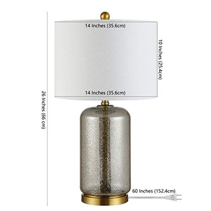 SAFAVIEH Novah Table Lamp, 26" Silver TBL4283A - color: Silver