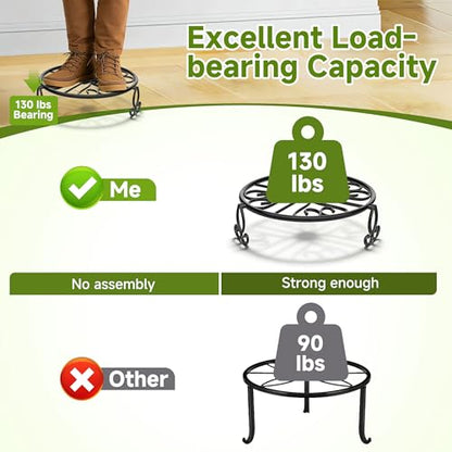NSYOOMH 3-Pack Sturdy Plant Stand for Outdoor Indoor,Potted Plant Riser 11" - size: 3Pack-11Inch