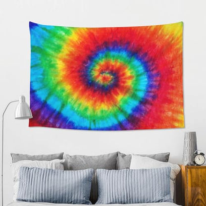 mutakin Tie Dye Tapestry Wall Hanging Aesthetic For Bedroom Living Room Dorm - color: Tie Dye