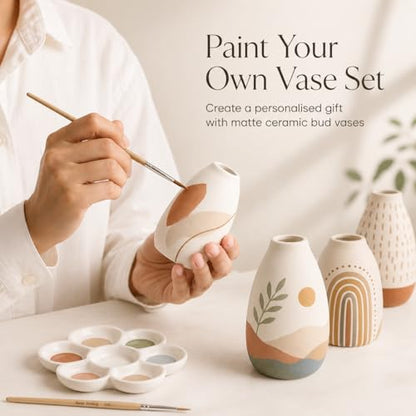 Set of 12 White Ceramic Vase for Pampas Grass Flowers, Japandi Small Vases in Bulk for Wedding Centerpieces, Shelf and Table Decorations, Living Room and Bedroom Decor, DIY Gift - size: Set of 12