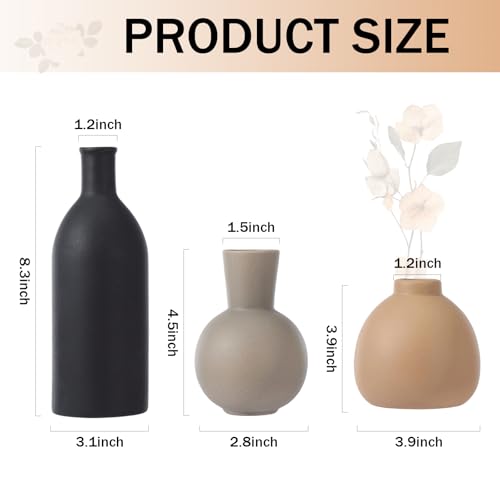 6 Pcs Farmhouse Home Decor Set for Tabletop, Black - color: Black