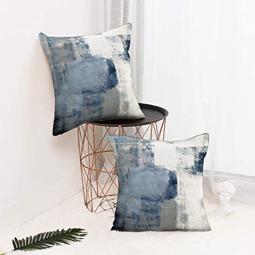 Throw Pillow Covers for Couch, 26x26 Inch, Set of 2, Grey Blue - color: Grey Blue, size: 26" x 26" (Pack of 2)