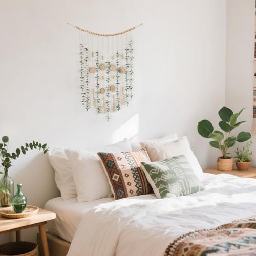 Dahey Boho Hanging Artificial Eucalyptus Garland Wall Decor 31'' Fake Plant - color: Green, size: 31 inches