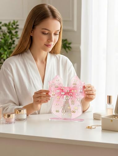 NiHome Earring Holder Organizer, 202 Holes Acrylic Jewelry Display Stand