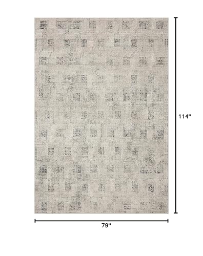 Loloi Kamala Grey/Graphite 6'-7" x 9'-6" Area Rug - color: Grey / Graphite, size: 6'7" x 9'6" (Rectangular)