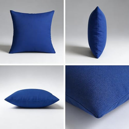 JMGBird Navy Outdoor Pillows Inserts Included Patio Pillows for counh - color: Dark Blue
