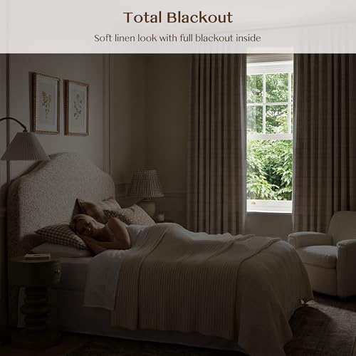 THREE GIRLS Pinch Pleated Curtains -Industrial Blackout Linen Buffalo Plaid Drapes, Thermal Insulated Window Panels for Gaming Room Boy's Room Home Theater, 84 Inches Long Black 2 Panels Set - color: Black, size: 40"W x 84"L (Pack of 2)