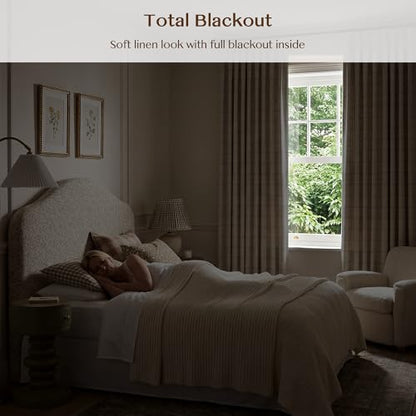THREE GIRLS Blackout Linen Buffalo Drapes - Plaid Pinch Pleated Industrial Curtains, Thermal Insulated Window Panels for Gaming Room Boy's Room Home Theater, 90 Inches Long Black 2 Panels Set - color: Black, size: 40"W x 90"L (Pack of 2)