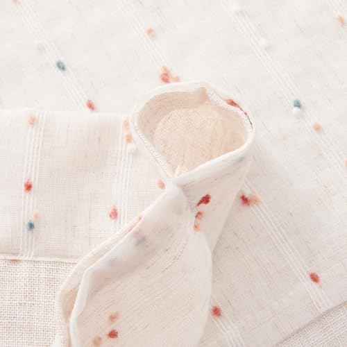 jinchan Kitchen Valance Curtain Double Layers, 50x16, 1 Panel, Blush Meadow - color: Double | Dottie Blush Meadow, size: 50"W x 16"L (Pack of 1)