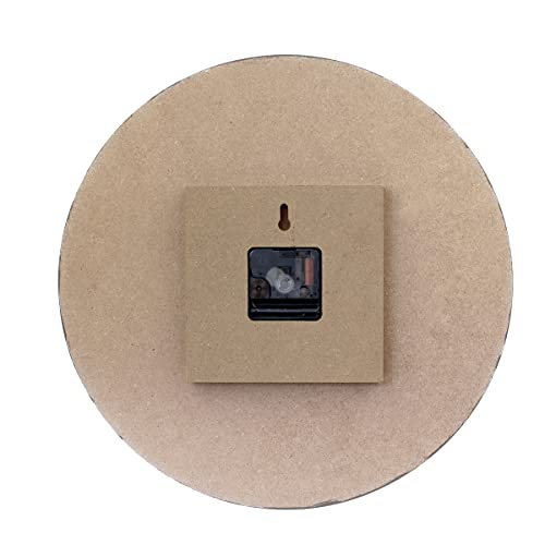 Stonebriar Vintage Farmhouse 14 Inch Round Battery Operated Hanging Wall Clock - size: 14 Inch