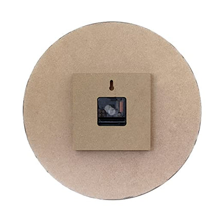 Stonebriar Vintage Farmhouse 14 Inch Round Battery Operated Hanging Wall Clock - size: 14 Inch