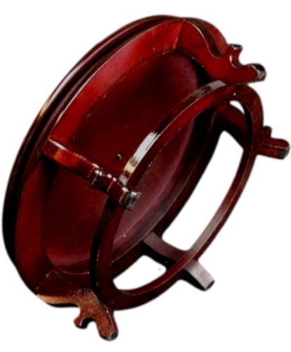 16" Wooden Fishbowl Display Stand for Vases and Planters - size: 16 inches