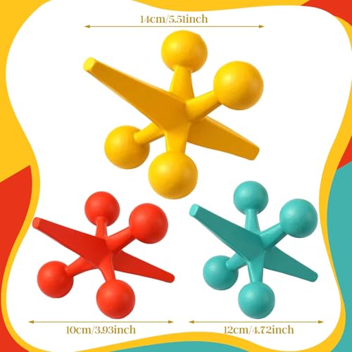 AceOrbit 3 Pcs Mid Century Modern Decor Cast Iron Jack Figurine Set - style: Cast Iron Jack