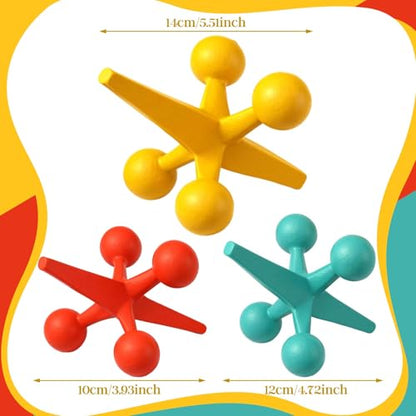 AceOrbit 3 Pcs Mid Century Modern Decor Cast Iron Jack Figurine Set - style: Cast Iron Jack