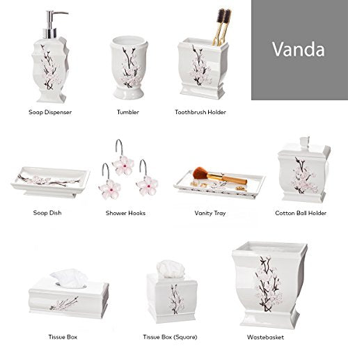 Creative Scents Vanda Rectangle Tissue Box Cover with Bottom Slider - style: Rectangle Tissue Box