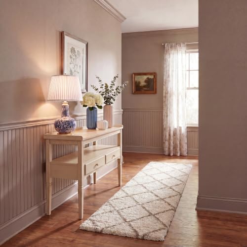 SAFAVIEH Hudson Shag Runner Rug 2'3"x6', Soft Plush Ivory & Beige SGH281D - color: Ivory/Beige, size: 2'3" x 6' (Runner)