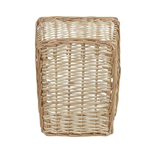 Household Essentials Woven Market Basket, Handwoven Willow Weave, Stylish Handles with Durable Metal Anchors, Classic and Versatile, Attractive, Spacious, Lightweight, Natural - color: Natural