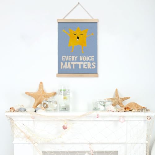 VGXKJIIOD Speech Therapy Mental Health Wall Art Decor Poster Hanger Frame - color: every voice