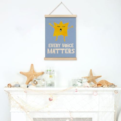 VGXKJIIOD Speech Therapy Mental Health Wall Art Decor Poster Hanger Frame - color: every voice