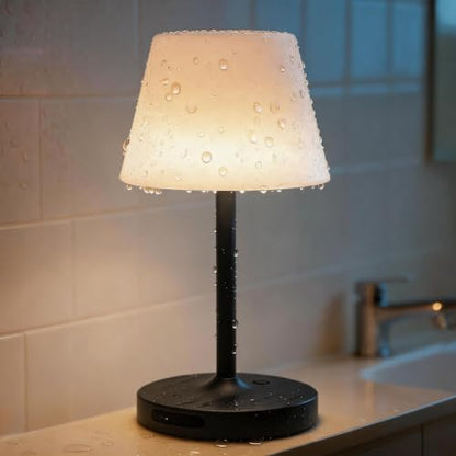 SAIWEYA Outdoor Waterproof Shower Lamp, 5200mAh Rechargeable Bathroom Lamp - color: Black, size: 5200mAh