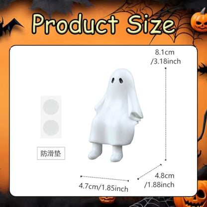 Halloween Ghost Figurine in Sitting Posture Resin Ghost Statue 1 Pcs - color: Styl 7