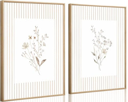 LYVTEU Wildflower Wall Art, 12X16 Inch Unframed, 2Pcs - size: 12"Wx16"H