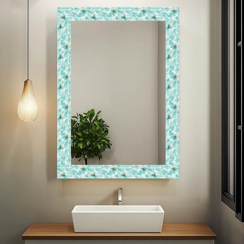 IVN Wallpaper Border Peel and Stick Wall Seashell Starfish 4x196 Inch - color: Seashell Starfish