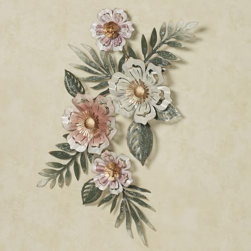 Touch of Class Floral Sway Wall Art Sculpture, Pastel Shades