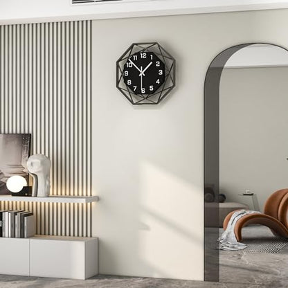 Large Wall Clock for Living Room Decor 16inch Silent Modern Clock - size: 16 inch