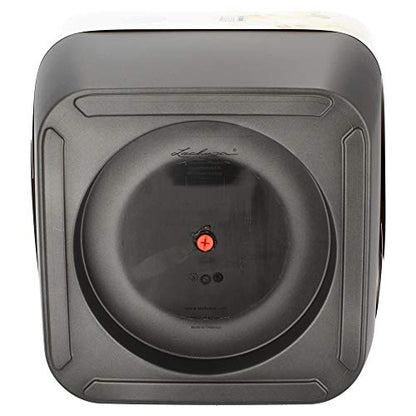 Lechuza Quadro LS 43 Charcoal Metallic, Self-Watering Square Planter, H15.4 L16.9 W16.9 in - color: Anthracite Metallic, size: H40 L43 W43 cm