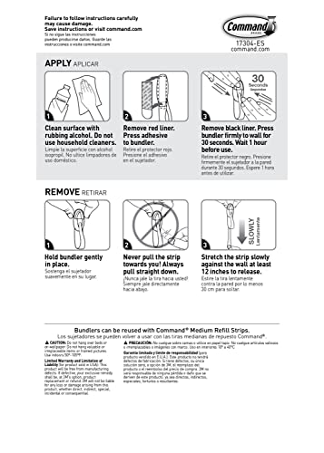 Command™ Garland Hanger, Garland Green, 6 bundlers, 12 Strips - size: 6 Cord Bundlers