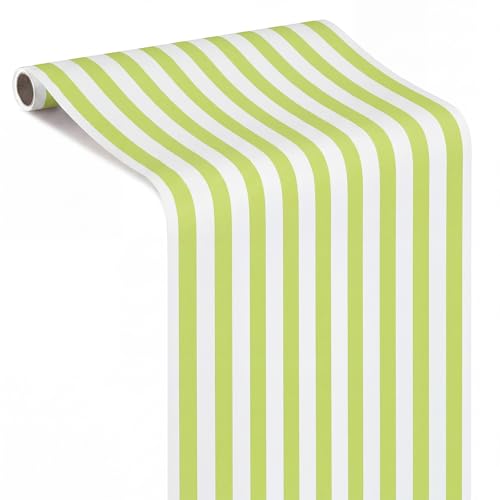AmazingSpark Striped Table Runner Roll,Light Green,50' Long X 16" Wide - color: Light Green, size: 50' Long X 16" Wide