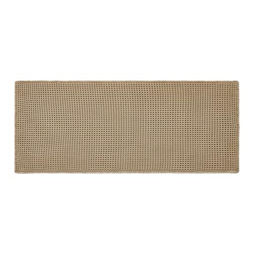 Triohero Waffle Bath Mat, Boho Bathroom Rugs Non Slip Washable, 24x48 Khaki - color: Khaki, size: 2' X 4' (Rectangular)
