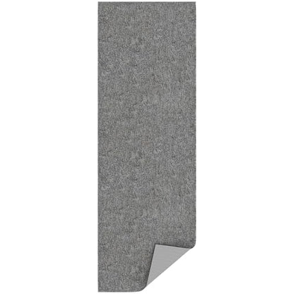 Ottomanson Door Mat Indoor Entryway Runner Rug – Non-Slip Durable Low-Pile Runner with Stain-Resistant Surface, 20" x 59", Gray - color: Grey