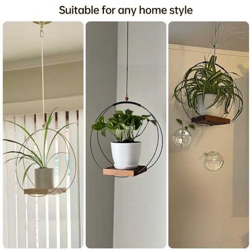 Adnkwolivt Hanging Planters for Indoor Plants - Plant Hanger Outdoor Pack of 2, Metal Plant Hanger Mid Century, Hanging Wall Ceiling Window, Gift for Mom, Plant Lovers, Housewarming - size: 2 Pack