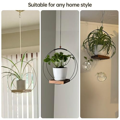 Adnkwolivt Hanging Planters for Indoor Plants - Plant Hanger Outdoor Pack of 2, Metal Plant Hanger Mid Century, Hanging Wall Ceiling Window, Gift for Mom, Plant Lovers, Housewarming - size: 2 Pack