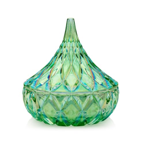 Godinger Hershey Candy Dish, Chocolate Dish, Crystal Decor (Green) Living Room & Dining Room Decor - color: Green, size: Medium