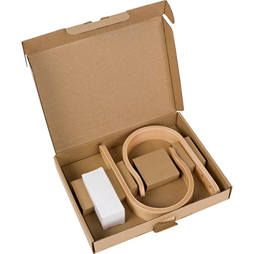 2 x Waveply Wood Curtain Holdbacks Plywood Drapery U Shaped Hook Tiebacks for Wall (Birch) - color: Maple