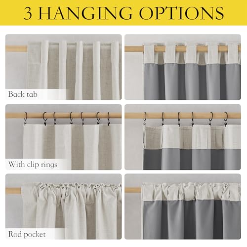 NICETOWN 100% Black Out Curtains 84 inch Long 2 Panels, Alabaster Gray - color: Alabaster Gray, size: 42"W x 84"L (Pack of 2)