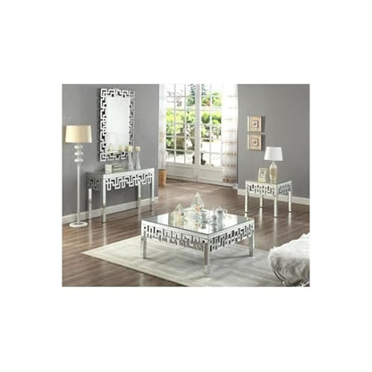 Maykoosh Rustic Romance Mirror - Oversized 47" L x 31.5" W, Features Intertwined Geometric Frame for a Stunning Focal Point in Any Room!