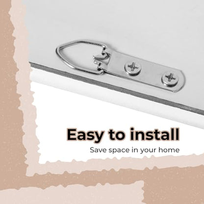 LFT HUIMEI2Y Door Mirror Full Length, Wall-Mounted Mirror White 50" x14" - color: White