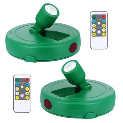 LED Spotlight Battery Powered, Wireless Picture Light with Remote - color: Green